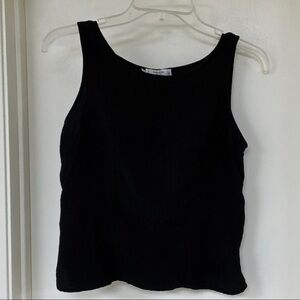 Valentino Elegant Black Tank Top Size 10/44